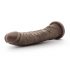 Dr. Skin 8,5 - realistische zuignap dildo - bruin (20,5 cm)