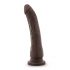 Dr. Skin 8,5 - realistische zuignap dildo - bruin (20,5 cm)