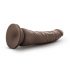 Dr. Skin 8,5 - realistische zuignap dildo - bruin (20,5 cm)