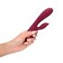 Loveline - vibromasseur rechargeable avec stimulateur de clitoris (bordeaux)