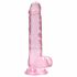 REALROCK - dildo réaliste translucide - rose (17cm)