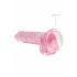 REALROCK - dildo réaliste translucide - rose (17cm)