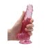 REALROCK - doorzichtige realistische dildo - roze (17cm)