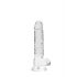 REALROCK - doorzichtige realistische dildo - helder (17 cm)