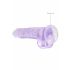 REALROCK - godemichet réaliste transparent - violet (19cm)