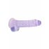 REALROCK - godemichet réaliste transparent - violet (19cm)