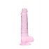 REALROCK - Dildo réaliste translucide - rose (19cm)