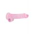 REALROCK - Dildo réaliste translucide - rose (19cm)