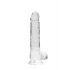 REALROCK - průsvitné realistické dildo - vodočisté (19cm)