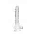 REALROCK - průsvitné realistické dildo - vodočisté (19cm)