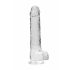 REALROCK - průsvitné realistické dildo - vodočisté (22cm)