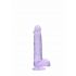 REALROCK - dildo réaliste translucide - violet (15cm)