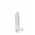 REALROCK - průsvitné realistické dildo - vodočisté (15cm)