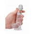 REALROCK - doorzichtige realistische dildo - helder (15 cm)