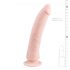 Dildo silicone ventouse Easytoys (21 cm) - naturel