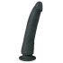 Easytoys Suction Cup Dildo - 100% -ní silikonové dildo s přísavkou (21cm) - černé