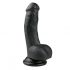 Easytoys - dildo s varlaty a přísavkou (15cm) - černé