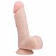 Easytoys - dildo s varlaty a přísavkou (17,5cm) - tělová barva