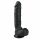 Easytoys - dildo s varlaty a přísavkou (22,5cm) - černé