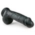 Easytoys - gode à ventouse avec testicules (22,5 cm) - noir