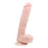 Dildo ventouse avec testicules (26,5 cm) – naturel