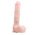 Easytoys - velké dildo s varlaty a přísavkou (29,5cm) - tělová barva