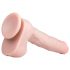 Easytoys - Grand Dildo Ventouse avec Testicules (29,5 cm) - Naturel