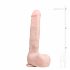 Easytoys - velké dildo s varlaty a přísavkou (29,5cm) - tělová barva