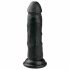 Easytoys - realistické dildo s přísavkou (15,5cm) - černé