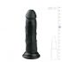 Easytoys - realistické dildo s přísavkou (15,5cm) - černé