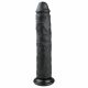 Easytoys - extra velké dildo s přísavkou (28,5cm) - černé