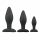 Easytoys Rocket - anale dildo set - zwart (3-delig)