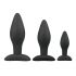 Le kit de godemiché anal Easytoys Rocket - noir (3 pièces)