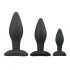 Le kit de godemiché anal Easytoys Rocket - noir (3 pièces)