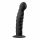 Easytoys Ribbed - anální dildo se svorkami (14 cm) - černé