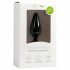 Easytoys Pointy Plug - anální dildo s úchytovým kroužkem - střední (černá)