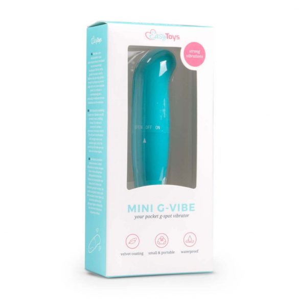 EasyToys Mini G-Vibe - vibrátor pro bod G (modrý)