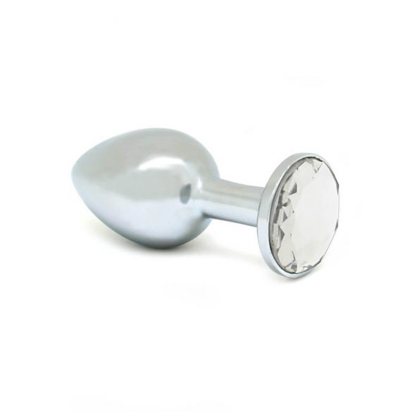 Rimba XS - Plug anal métallique transparent (argent)