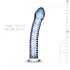 Gildo Verre No. 5 - dildo en spirale (transparent-bleu)