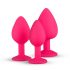 Easytoys Diamond - set de plugs anaux (rose)