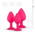 Easytoys Diamond - set de plugs anaux (rose)