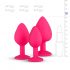 Easytoys Diamond - set de plugs anaux (rose)