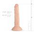 Real Fantasy Blane - realistické dildo s přísavkou (20cm) - tělová barva