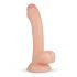 Real Fantasy Vince - dildo met ballen en voorhuid - 19,5 cm (natuurlijk)