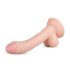 Real Fantasy Vince - dildo met ballen en voorhuid - 19,5 cm (natuurlijk)