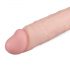 Real Fantasy Glynn - realistické dildo s varlaty a přísavkou (25cm) - tělová barva