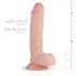 Fantasy Glynn - dildo réaliste avec testicules - 25 cm (naturel)