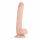 Real Fantasy Elvin - velké realistické dildo s přísavkou a varlaty (28cm) - tělová barva