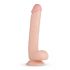 Real Fantasy Elvin - realistische dildo met balzak - 28cm (natuurlijk)