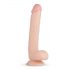 Real Fantasy Elvin - velké realistické dildo s přísavkou a varlaty (28cm) - tělová barva